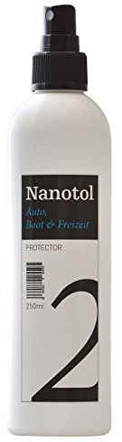 Nanotol Auto, Boot, Freizeit Protector 250 ml (40 m²) - Nanoversiegelung (Step 2) für Lack, Felgen, Autoglas - Glanzversiegelung Lackpflege Lotuseffekt Keramik-Polymer-Hybrid-Beschichtung