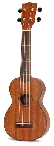 Mahalo U-LTD2-G Ukulele aus massivem Mahagoni, inkl. Tasche