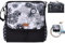millybo BETSIE Single Fahrradtasche Gepäckträgertasche Gepäckträger Tasche Fahrrad Tasche viele Muster (110.003 Meadow&Dots Black-Grey)