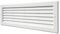 La Ventilazione P3713B Lüftungsgitter, rechteckig, aus weißem Kunststoff, zum Einbauen, Maße: 370 x 130 mm