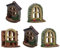 YARNOW 5pcs Feengarten Fenster Kunstharz Gartenfigur Miniatur Fee GNOME Micro Landschaft Blumentopf Ornamente Terrarium DIY Zubehör