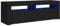 vidaXL TV Schrank mit LED-Leuchten Lowboard Fernsehschrank Fernsehtisch Sideboard HiFi-Schrank TV Möbel Tisch Board Schwarz 120x35x40cm