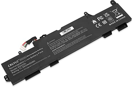 CRLYLC 11.55V 50Wh SS03XL 933321-855 Laptop Battery for HP EliteBook 730 735 740 745 830 840 846 G5,EliteBook 735 745 830 840 G6,ZBook 14U G5 G6 932823-421 933321-852 932823-1C1 HSTNN-LB8G Battery