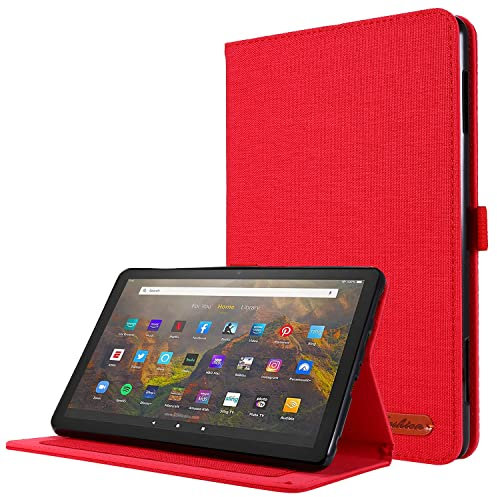 Lobwerk Funda para Amazon Fire HD 10 / HD 10 Plus 11ª generación 2021 10.1 pulgadas Slim Case Funda con función atril y función de encendido y apagado automático