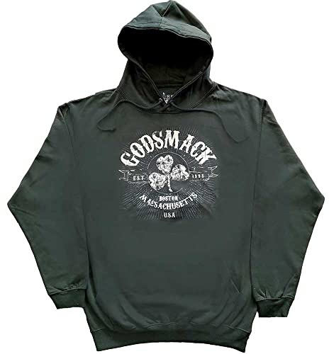 Godsmack Kapuzenpullover Celtic Band Logo Nue offiziell Herren Grün Pullover XL