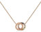 RADLEY Rocks Ladies 18ct Rose Gold Plated Rainbow Stone Necklace RYJ2138, One Size