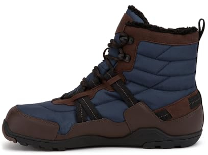 Xero Shoes Herren Alpine Barfuß Wanderstiefel, Braun/Marineblau, Größe 39, Schwarz, 38.5 EU