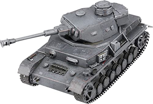 Metal Earth Fascinations Metallbausätze - Panzerkampfwagen Panzer IV Tank, lasergeschnittener 3D-Konstruktionsbausatz, 3D Metall Puzzle, DIY Modellbausatz mit 3 Metallplatinen, ab 14 Jahre