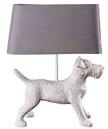 Tischleuchte Terrier Hundelampe Tischlampe Hund Lampe (ohne Leuchtmittel) Landhausstil cw603 Palazzo Exklusiv