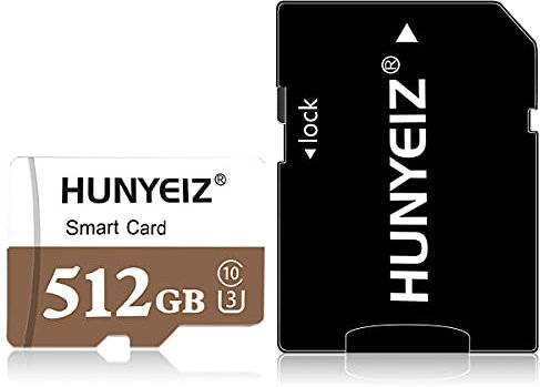Tarjeta Micro SD 512GB Clase 10 de alta velocidad para Nintendo Switch Tarjeta de memoria de alta velocidad para Smartphones, Cámaras Fotos, Tabletas, Cámara de Tablero y Drone