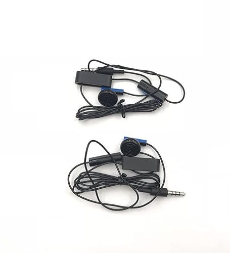VKMKV Auricular Mono de 3,5 mm for Sony PlayStation 4 PS4 Micrófono de Control de Juegos con Cable