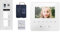 Schick ® Video Türsprechanlage Komplettset 6 Familienhaus, Edelstahl, Unterputz, 4,3 Monitore, 2Draht Bus (Online & Livesuport)