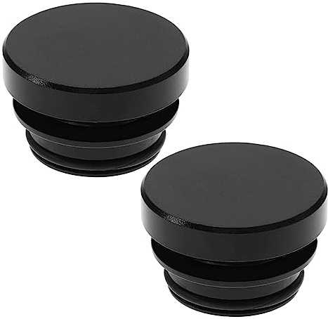 2pcs Bouchon de Couvercle de Prise Allume-Cigare en Aluminium 12V Prise Étanche à la Poussière pour Voiture Camion SUV Bateau Yacht Automobile Accessoires, Noir