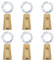 AuFiiy Wine Bottle Lights with Cork Flexible LED String Lights (20 LEDs, 6 Pack, Waterproof, Battery Operated) for Jar, Party, Wedding, Festival & Bar Decoration in Cool White