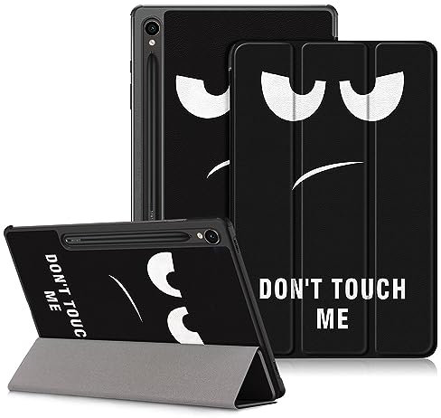 DINGGUAGUA Hülle für Tablet Samsung Galaxy Tab S9 11 Zoll,Galaxy Tab S9 FE 10,9 Zoll 2023 SM-710 X716 X718 X510 X516 Ultra Dünn Schutzhülle mit Ständer Funktion,Don't Touch