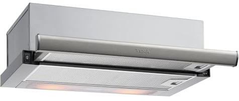 Teka TL 7420.2 - Campana Extractora 70 cm, Extractor Cocina Extensible, 2 Velocidades + Intensiva, Campana Telescópica o Extraplana, Mandos Mecánicos e Iluminación LED, Color Acero inoxidable
