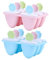 PRETYZOOM 2 Stück 6 Eismaschine Eisblockform Eisform Aus Silikon Pan Maker Tool Eis-silikon-riegelform Silikonformen Für Schokolade Eismacher De Para Gelatinas Eiswürfelschale Eis-maschiene