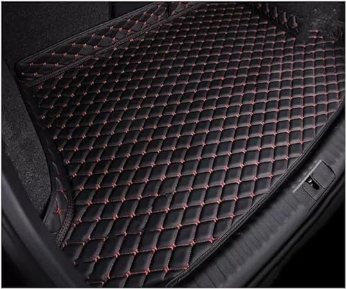 DHONDT Auto Kofferraummatte Für BMW 3 Series Cabrio E30 E36 E46, rutschfest Wasserdicht Kratzfest, Kofferraum-Schutzmatte Fahrzeugteppich,BlackRed