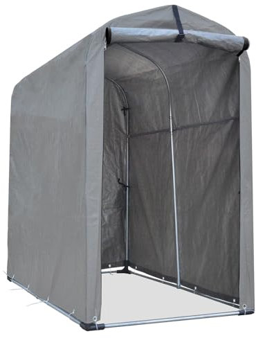 Achda fahrradgarage Metall-fahrradschuppen PE-Gewebe fahrradgarage für 2 Fahrräde-Außen gerätehaus zeltgarage motorradgarage-180 * 94 * 156cm wasserdicht fahrradgarage für Motorrad