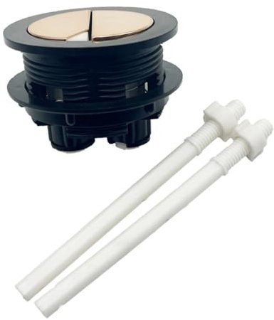 Homoyoyo Toiletten-spülknopf Dual-button Runde Drucktaste Für Wassertank Installieren Hochwertige Konstruktion Modernes Design Für Eleganz Im Bad