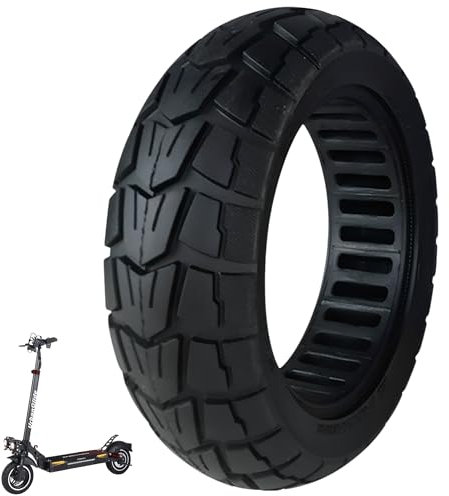 BITUME | Pneu Plein Semi Offroad pour Trottinette Électrique Urbanglide Ecross Pro, Ecross Max | Pneu Increvable 10x2.75-6.5 Pouces pour Trottinette Électrique Roue Avant et Arrière
