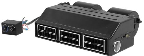 CONJUNTO DE EVAPORADOR DE AIRE ACONDICIONADO PARA COCHE KIT DE CALENTADOR DE CA DE ALTO RENDIMIENTO PARA ENFRIADOR UNIVERSAL DE SALPICADERO DE CAMIÓN (12V 9.8A)