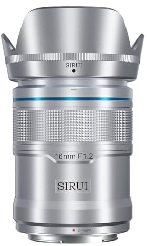SIRUI Sniper 16mm F1.2 Weitwinkel-Objektiv Autofokus für Nikon Z-Serie Z8, Z9, Z7, Z6, Z5, Zfc, APS-C, Z-Mount in Silber