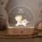 LILUNA – Individualisiertes Nachtlicht Einhorn | dimmbar, kabellos, aufladbar | personalisierte Nachtlampe Babys - Geschenk zur Geburt & Taufe