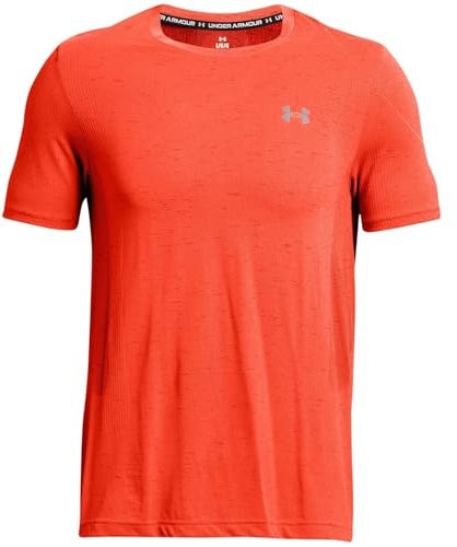 Under Armour Mens Tech Vent Geode Short Sleeve T-Shirt Orange S