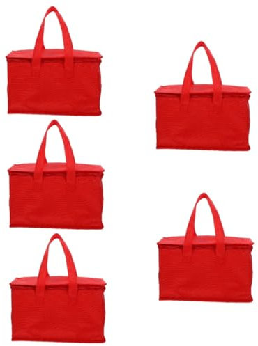 Alipis 5stücke Isolierte Lunch Tasche Oxford Tragbare Und Langlebige Bento-tasche Für Erwachsene Geeignet Für Büro Und Picknick Mit Großer Kapazität Für Und Getränke