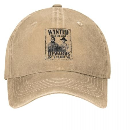 IEINYAUP Retro Bud Spencer Terence Hill gesucht Lo Chimavano Trinity Baseballkappe für Männer Distressed Denim Snapback Hut Outdoor Caps Hut