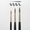 Rembrandt Set de pinceaux pour aquarelle - 3 pinceaux ronds en poils de martre rouge pur - Série 110, Tailles 6-10-12