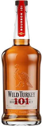 Wild Turkey 101 1L, 50.5% ABV, Bold and smooth Kentucky Bourbon, optimum for crafting the ultimate Old Fashioned