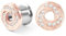 Homxi 2 Stück Ohr Tunnel Dehner 10mm,Chirurgenstahl Plug Ohrringe Plug 00G Rund mit Zirkonia Tunnel Kit Silber