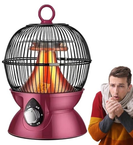 Kioriur Pequeño radiador, radiador personal | Calefacción personal eléctrica portátil silencioso para oficinas | Pequeño ventilador de calefacción eléctrico de escritorio, pequeño radiador de