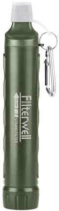 Tentock Wasserfilter Outdoor Lightweight Portable Water Filters Grayl Wasseraufbereitung Flasche Trinkwasser Faucets EmergencyGearSurvival GadgetHikingReliefWarfare Camping(1 Packung)
