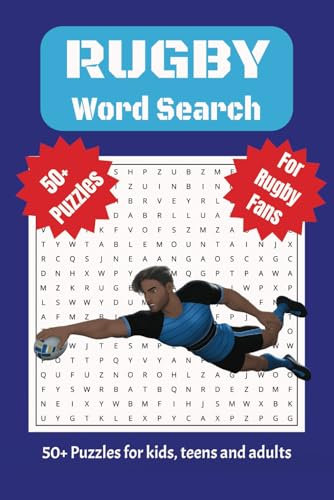 Rugby Word Search Book: Rugby Word Search Book Puzzle for Rugby Fans | 6x9 inch | 50+ puzzles | Perfect for gifts, Relaxation or for the Sport field