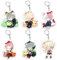 Ciyoulio 6 Stücke MHA Acryl Anhänger Katsuki Bakugou/Himiko Toga Anime Schlüsselanhänger Set, Acryl Anime Figur Anhänger Manga Geschenk Für Fans