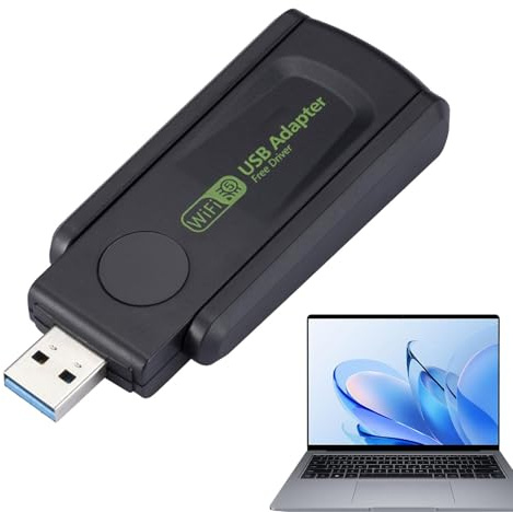 Adaptateur Wi-Fi USB sans fil, adaptateur réseau sans fil, adaptateur réseau double bande, adaptateur 600 Mbps, Plug and Play, récepteur réseau, antenne double externe