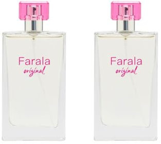FARALA - Original, Colonia Mujer, 2x75 ml, Pack 2, Perfume Formato Spray, Eau de Toilette Natural y Femenina, Aroma Floral Especiado, Fragancia Fresca, Juvenil y de Larga Duración