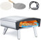 Four à pizza d'extérieur à gaz, four à pizza au propane de 30,5 cm avec pierre rotative automatique, grande machine à pizza portable pour l'extérieur du jardin, sac étanche, peler, thermomètre
