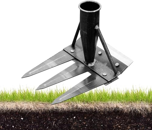 Râteau à Mauvaises Herbes | Outil d'emporte-pièce Double Face - Manuel Amovible Multifonction pour Jardin, Cour et Agriculture
