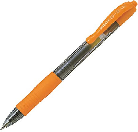 Pilot G207 Retractable Gel Rollerball 0.7 mm Tip (Box of 12) - Orange