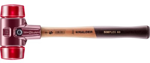 SIMPLEX-Schonhammer, Plastik; mit Tempergussgehäuse und hochwertigem Holzstiel | D=60 mm | 3006.060