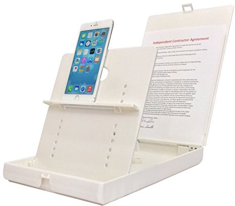 ScanJig – Dokumenten- und Foto-Scan-Ständer – Telefone & Tablets. Verstellbare, präzise Bildausrichtung. iPhone Scanner Stand. Genaue Texterkennung (OCR)