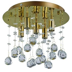 ideal lux decke moonlight PL5 gold