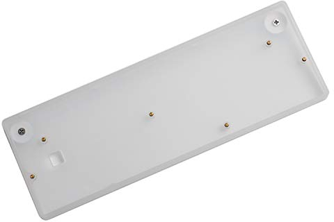 YMDK Acryl CNC Gehäuse Milch Fall Shell Messing Schraube Bolzen für 60% GH60 Mini Mechanische Tastatur Kompatibel Poker2 DZ60 Etc