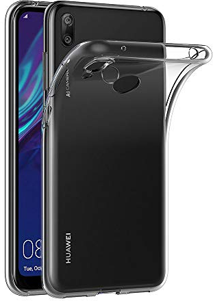 AICEK Hülle Compatible für Huawei Y7 2019 Transparent Silikon Schutzhülle für Y7 2019 Case Clear Durchsichtige TPU Bumper Huawei Y7 2019 Handyhülle (6,26 Zoll)