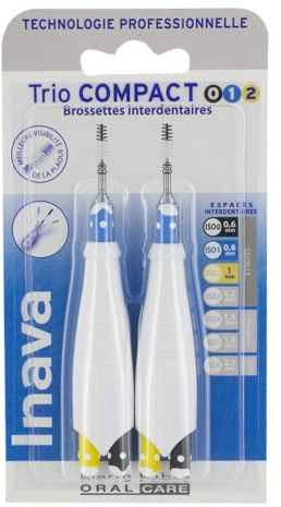 Inava Brossettes Interdentaires 0.6mm - 0.8mm - 1mm Trio Compact