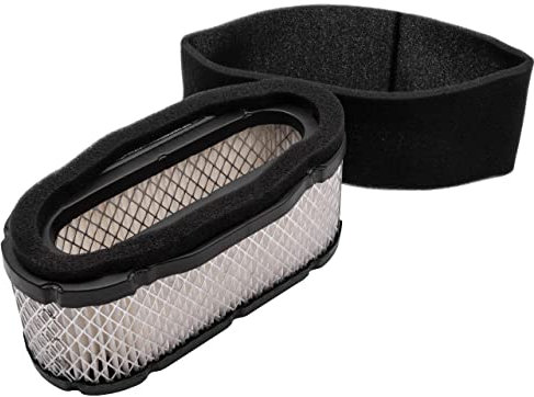 vhbw Set de filtros reemplaza Husqvarna 535 4142-14 para motor cortacésped - 1x filtro de repuesto (filtro de aire, prefiltro)